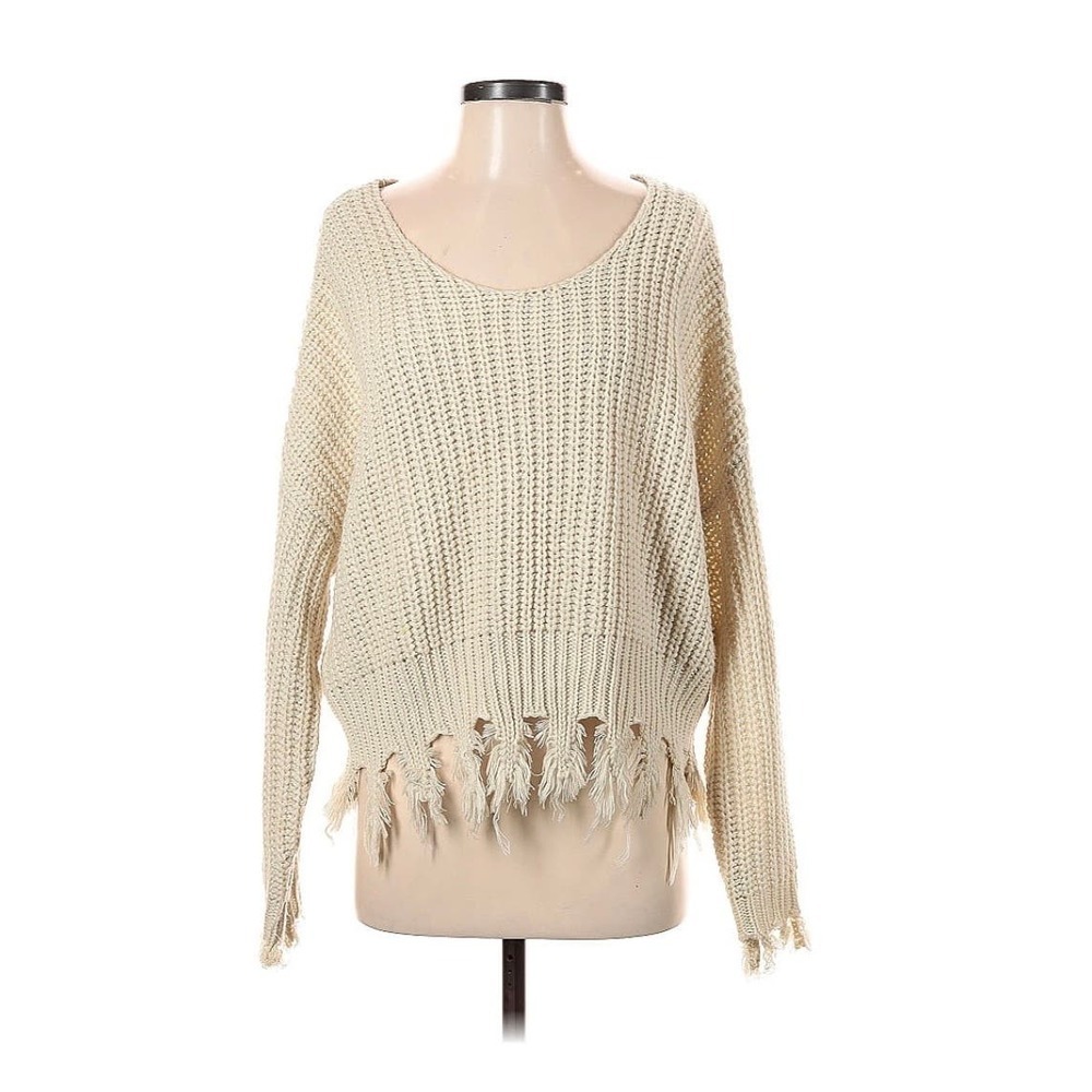 Young Fabulous & Broke Chunky Knit Boho Top Size Medium Large NWOT​​​​​​​​
